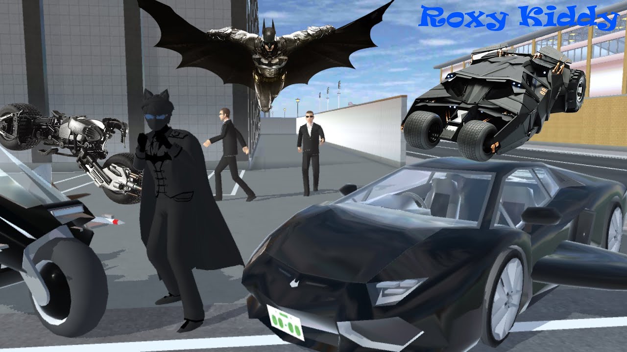 Batman Kesatria Malam Menggunakan Batmobile dan Batmotor Memberantas Kejahatan | Sakura Simulator