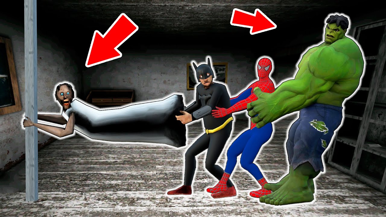 Granny vs Avengers vs Batman vs Hulk vs Spiderman - funny horror animation parody (p.113)