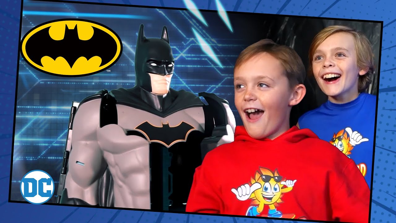 BATMAN 100 mystery button BATCAVE with FUN SQUAD! | Spin Master Power Zone | Batman Toys For Kids
