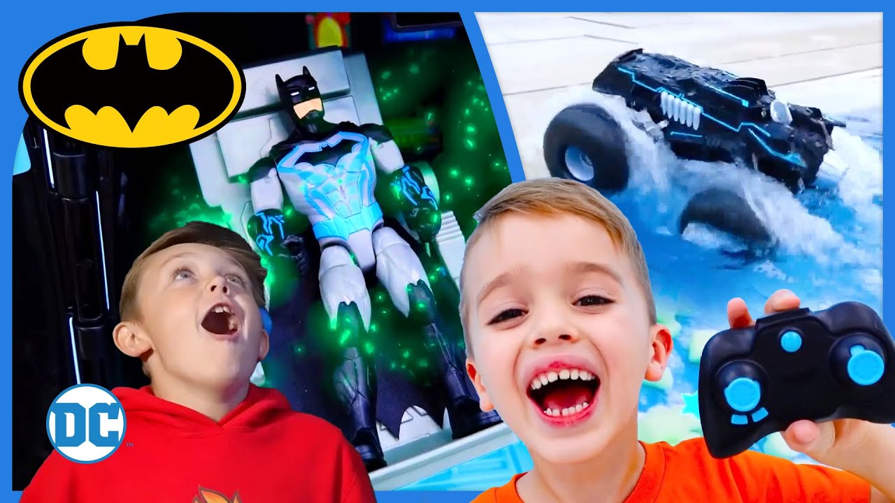 BATMAN TOYS with HEIDI AND ZIDANE, FUN SQUAD & VLAD AND NIKI - Batman Toy Play Fun! ⚡ Power Zone