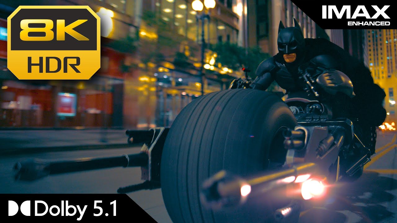 8K HDR IMAX | Batpod (The Dark Knight) | Dolby 5.1